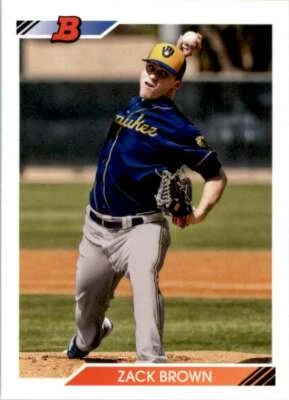 2020 Bowman Heritage Prospects #BHP-34 Zack Brown Milwaukee Brewers  - Image 1 of 2