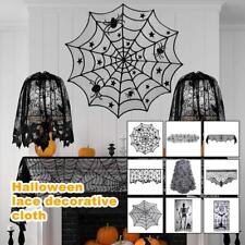 Lace Spider Web Skull Tablecloth Perfect Halloween Decoration! Y7F4