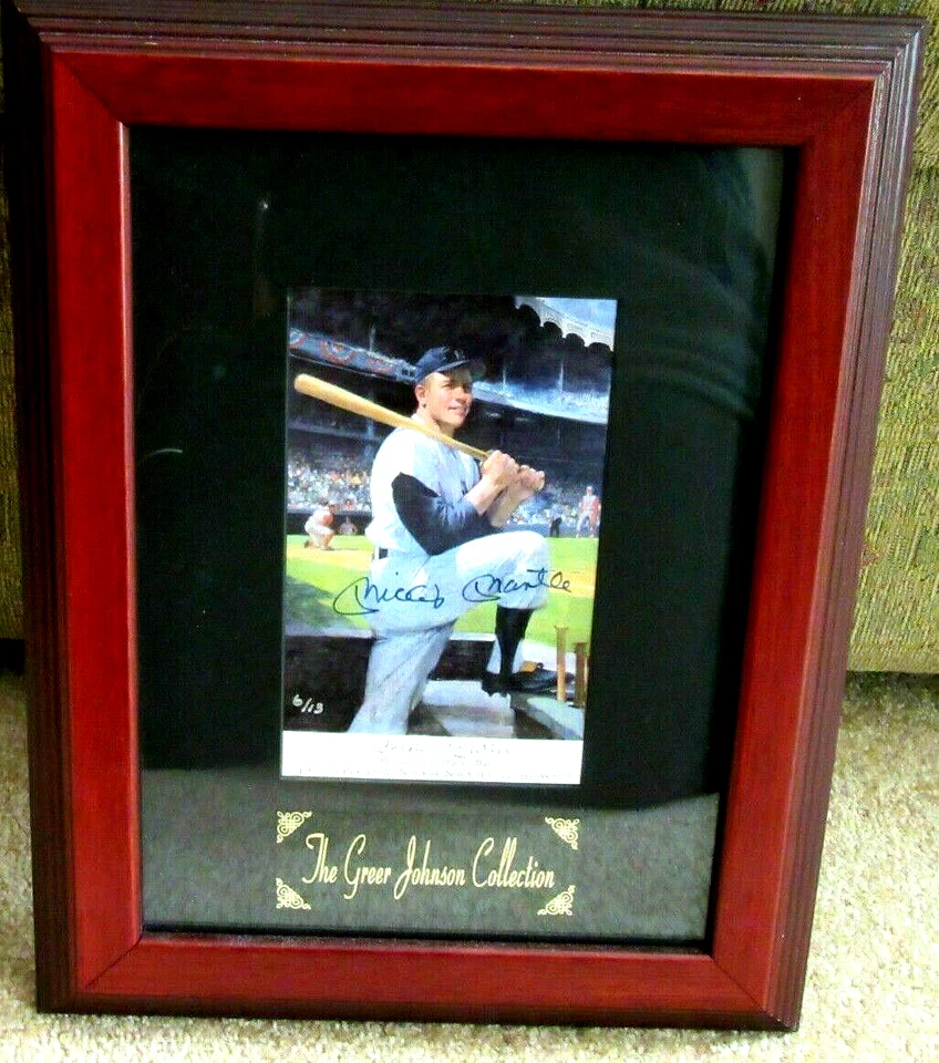 RARE Mantle Signed LE 6/13 Restaurant Flier LOA PSA/DNA NUMBERED 6 OF13 - Image 1 of 4