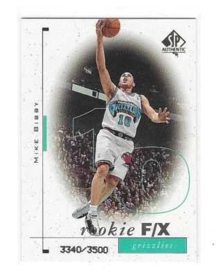 Auténtico Mike Bibby Rookie SP 1998-99 F/X RC #92 Grizzlies/Kings 3340/3500 Foto 1 de 2