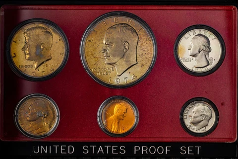 1974-S US MINT PROOF SET UNC NICE TONED BU GEM CHOICE COLOR #12 (DR) Cover
