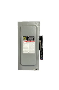 Square D HU361 Non-Fusible Safety Switch 30A 3-Pole 600V - Picture 1 of 3