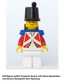 Lego 1x pi062 Imperial Guard Blue Epaulettes and Brown Backpack Pirates 6271 Nm