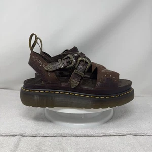 Dr. Martens Gryphon Quad Sandals Women’s Size 11 Brown Leather Gothic Americana - Picture 1 of 8