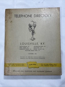 1951 Louisville KY Kentucky Telephone Directory Phone Book Yellow Pages Vintage - Picture 1 of 10
