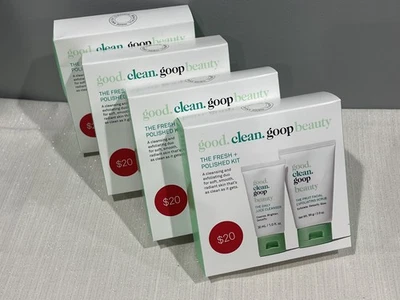 Bueno. Limpio. Goop Beauty - Limpiador diario de jugos 1,0 oz y exfoliante 2,0 oz Foto 1 de 4