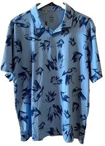 Under Armour XL Iso-Chill Marker Blue Bloom Polo Golf Shirt Cooling Fabric NWT - Picture 1 of 6