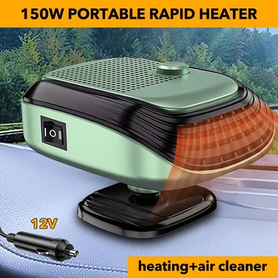 Heizlüfter 12V 150 Watt Kfz Auto Zusatzheizung Keramikheizer Scheibenenteiser DE - Bild 1 von 4