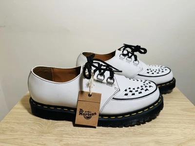 Dr. Martens Ramsey Creeper leather lace up shoes white black NWOB size 11 - Image 1 of 4