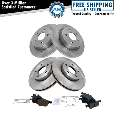 Kit de pastillas de freno delanteras y traseras y rotor de cerámica para Ford C-Max 2013-2018 Foto 1 de 4