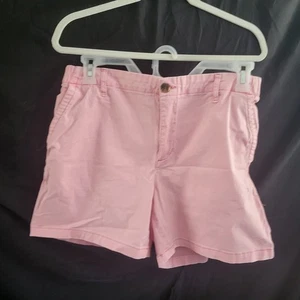 🩷 Old Navy Women’s Everyday Easy Chino Shorts – Size Large (Anemone Pink) - Picture 1 of 7