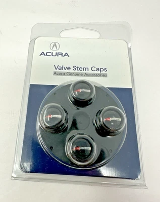 New Genuine Acura Valve Stem Caps Set A-Spec OE 08W48-PL4-200B 4 Pack - Image 1 of 2