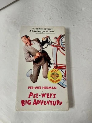 Pee-Wee's BIG ADVENTURE Tim Burton 1985 VHS SEALED NEW w/ Watermark - Image 1 of 4