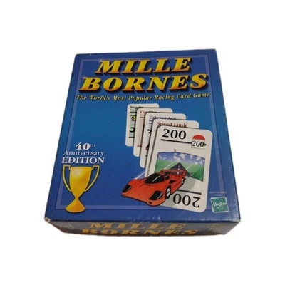 Mille Bornes Racing Card Game 40th Anniversary Edition 2002 SEALED CARDS CIB - Image 1 of 4