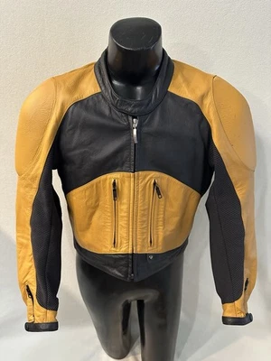 Chaqueta BMW ProEmotion Para Hombre Talla 42 Motocicleta Cuero Motociclista Chaqueta con Armadura LEER Foto 1 de 4