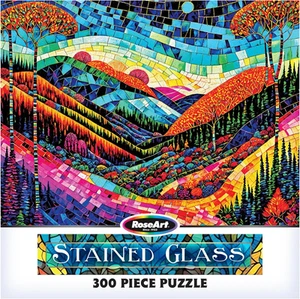 - Stained Glass - Dreamland - 300 Piece Jigsaw Puzzle for Adults - Picture 1 of 12