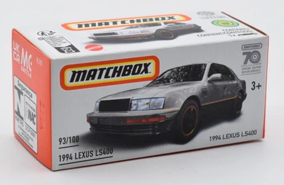 Matchbox Superfast 1994 Lexus LS400. MBX 93/2023. Power Grabs. Boîte et modèle - Photo 1/2