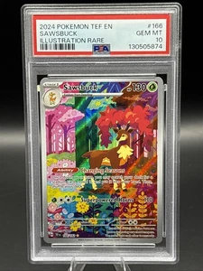 PSA 10 GEM MINT Sawsbuck 166/162 SV05: Temporal Forces Holo - Picture 1 of 2