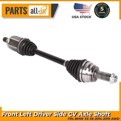 Front Left Driver Side CV Axle Shaft Fits BMW X5 X6 2014-2019 AWD 31607607937 - Image 1 of 4