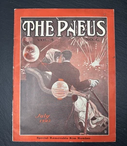 JULY 1907 THE PNEUS MAGAZINE BY FISK TIRES CO - REMOVABLE RIM PICS FP400 - Picture 1 of 19