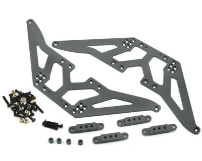 ST Racing Concepts SCX10 Aluminum Chassis Lift Kit (Gun Metal) [SPTSTA30502LGM] - Image 1 of 4