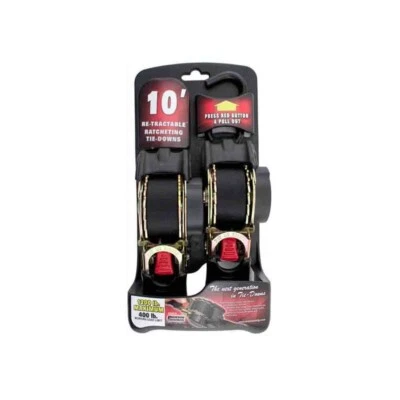 Par de correas de amarre de trinquete retráctiles Erickson Manufacturing (E-34415) Foto 1 de 2