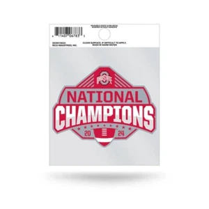 Ohio State Buckeyes 2024 NCAA College Football National Champions - Static Cling - Picture 1 of 1