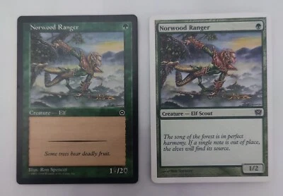 1 X MTG Norwood Ranger Portal Second Age Regular + 1 X 9th Edition  - Image 1 of 2