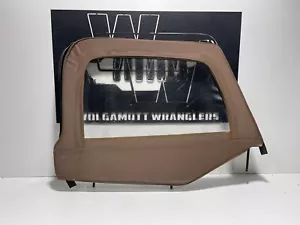 Smittybilt 97-06 Jeep Wrangler TJ RIGHT Soft UPPER Half DOOR WINDOW SPICE CC A3 - Picture 1 of 7