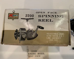 Vintage Kmart 2200 Open Face Spinning Reel New in Box wt instructions Korea - Picture 1 of 6