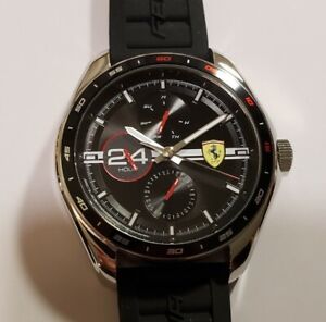 Scuderia Ferrari Speedracer Chronograph Watch With 46mm Face & Cast Car Gift Set