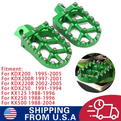 estriberas estriberas para moto de cross para KX125 KX250 1988-1996 KX500 1988-2004 KDX200 Foto 1 de 4