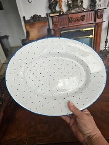Gmundner Keramik Blaue Tupferl Platte Handbemalt - Bild 1 von 9