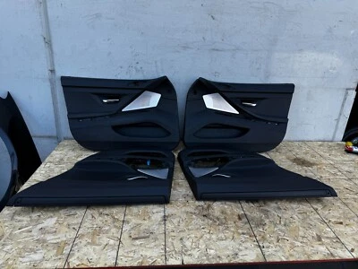 FRONT REAR DOOR PANEL CARD LEATHER NAPPA BLACK BMW M6 650I F06 (2013-2019) OEM - Image 1 of 4