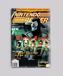 MORTAL KOMBAT TRILOGY N64 - NINTENDO POWER 2"x3" KÜHLSCHRANKMAGNET (Magazinspiel - Bild 1 von 3