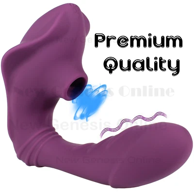 Vibrador sugador de 10 velocidades ponto G vibrador sugador de clitóris para brinquedos sexuais femininos - Imagem 1 de 4