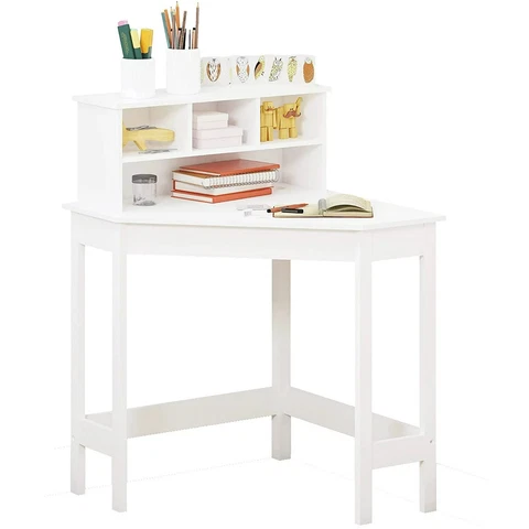 UTEX Kids Desk,Wooden Study Desk with Chair,  Children,Writing Desk with Storage Cover