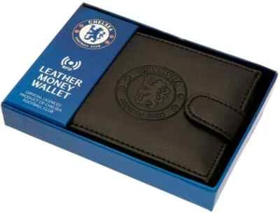 Chelsea FC Wallet RFID Anti Fraud Real Leather Gift Debossed Official License - Image 1 of 4