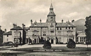 PRINTED POSTCARD OF AUCHMORE HOUSE, KILLIN, PERTHSHIRE, SCOTLAND BY P. ROSS - Picture 1 of 2
