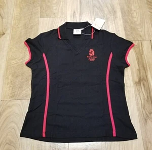 NWT 2008 BEIJING Olympic Games Jersey Shirt 165/100 L Womens Activewear Top - Picture 1 of 10