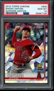 2019 Topps Chrome Sapphire Edition Shohei Ohtani #600 PSA 10 Rookie Cup 65667728 - Photo 1 sur 2