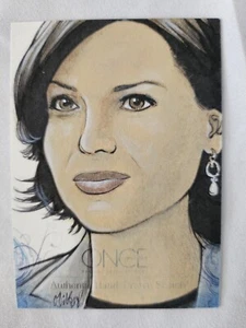 Once Upon A Time Cryptozoic Sketch 1/1 Mikey Babinski Lana Parilla Trading Card - Picture 1 of 3