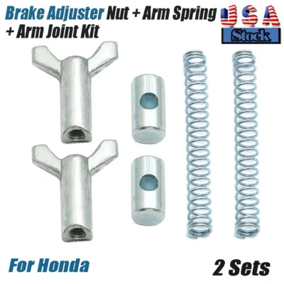 2 Sets Rear Brake Adjuster Hardware Kit For Honda TRX300 250 200 125 400 450 ATV - Image 1 of 4
