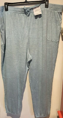 SONOMA MUJER VERDE JASPEADO PIJAMA PANTALONES PARA DORMIR BOLSILLOS INFERIORES CON BANDAS ~ TALLA 3X Foto 1 de 4