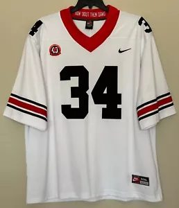 Nike Georgia Bulldogs Herren Gr. 3XL Fußball Trikot #34 weiß UGA Shirt genäht # - Bild 1 von 13