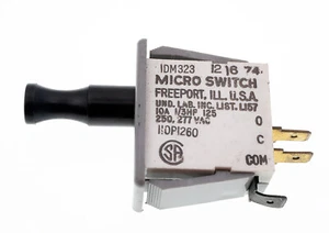 Honeywell Micro Switch, DM Series Snap-In Panel Mount, Push-Pull, 1DM323 SPST - Picture 1 of 2