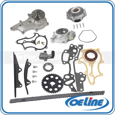 Kit de cadena de distribución Fit 85-95 Toyota 4Runner Pickup 2,4 L bomba de agua aceite ventilador embrague Foto 1 de 4