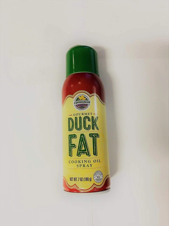 CORNHUSKER KITCHEN All Natural Duck Fat Grilling Spray 7 Fl Oz High Smoke Point Keto Friendly