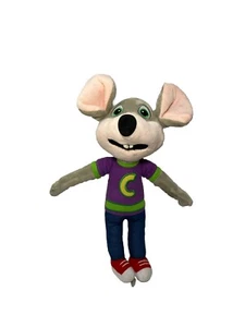 2022 Chuck E Cheese Ent Mouse Rat Mascot Plush Stuffed Shirt Jeans Shoes 12" - Picture 1 of 5