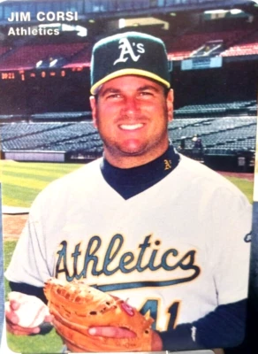 1996 Mother's Cookies Baseball Card of Jim Corsi (A's) #18 (NM) Free Returns - Image 1 of 2